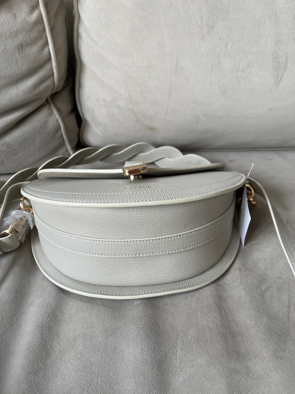 NWT Basile (Maison Rinceau) Le Dianna Shoulder / Crossbody Bag Ivory Color - Picture 5 of 7